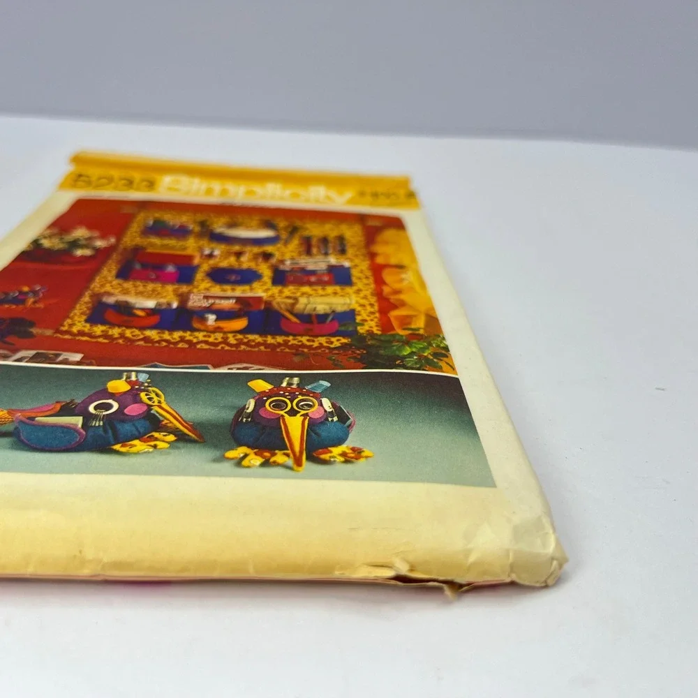 Simplicity 5233 Sewing Pattern‎ Sewphie Bird Organizer 1972 Vintage Pincushion